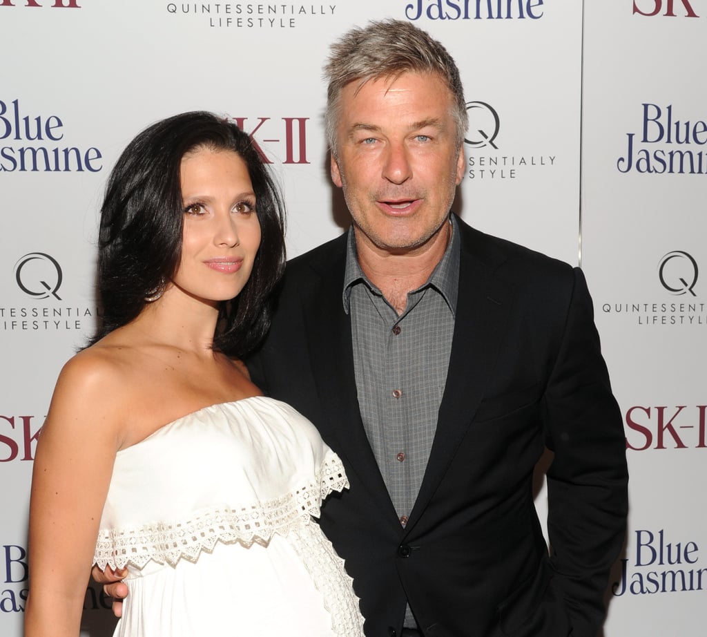 Alec Baldwin and his then pregnant wife Hilaria Baldwin at a film premiere. Photo: Invision/AP