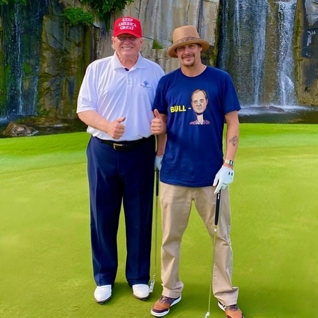Country musician Kid Rock has golfed with Donald Trump previously. Photo: @kidrock/Instagram