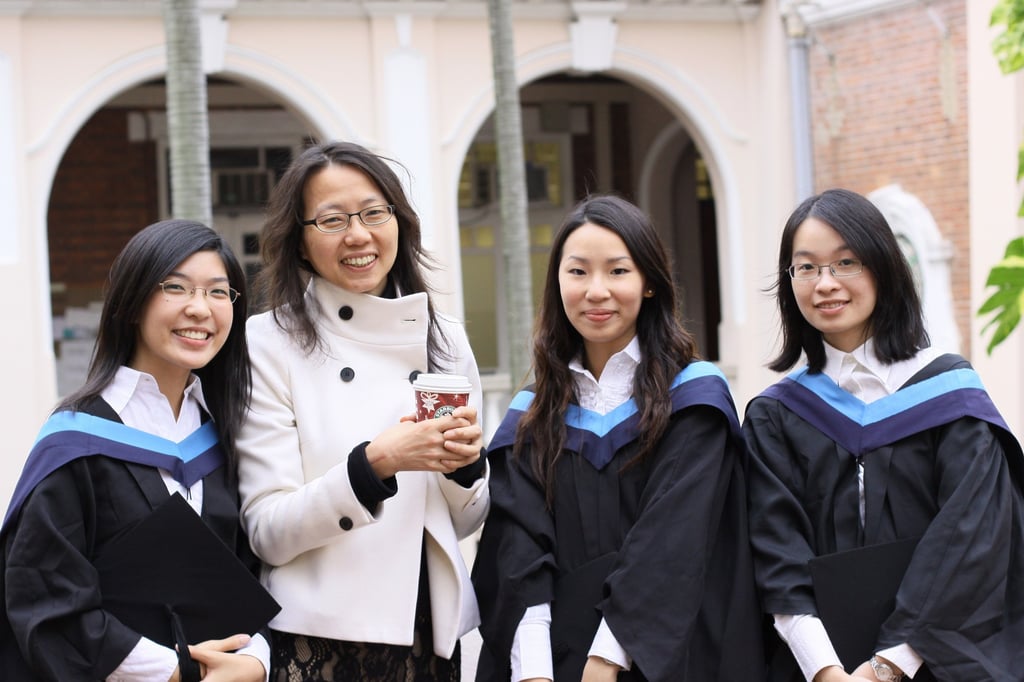 Koon (second left) with some of her graduating students at Hong Kong University in 2016. Photo: Yeewan Koon Koon (second left) with some of her graduating students at Hong Kong University in 2016. Photo: Yeewan Koon