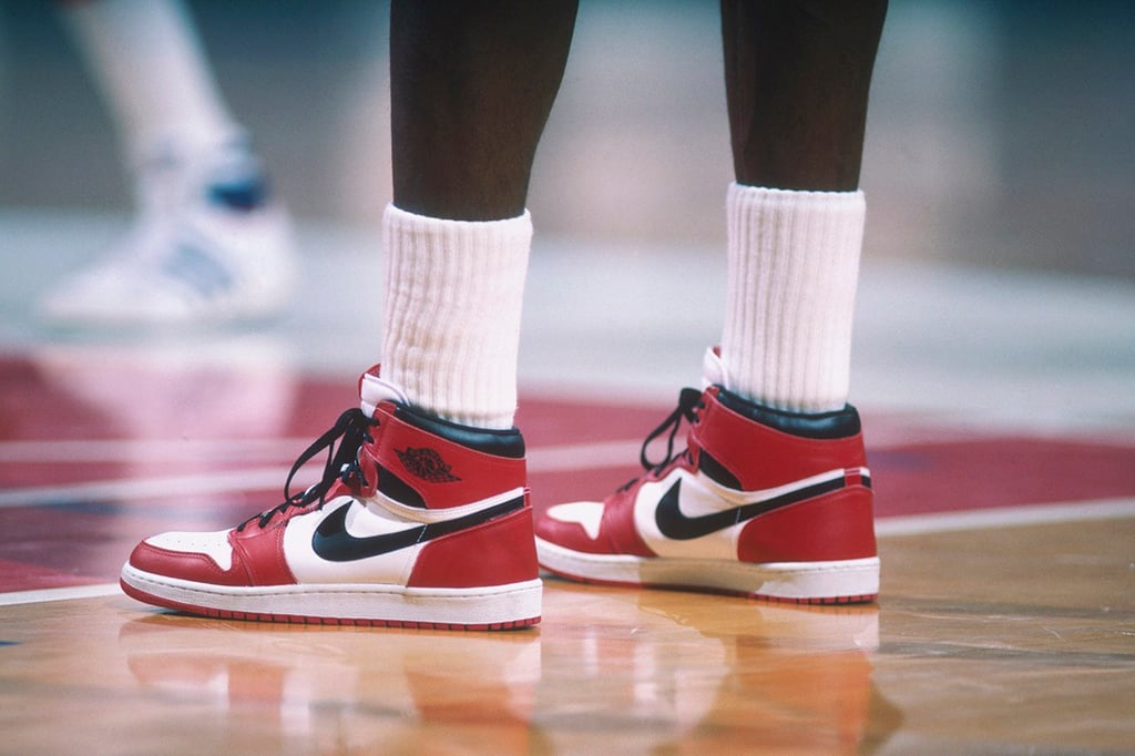 The Air Jordans are marked by their iconic “swoosh” logos and bring in royalties for Michael Jordan every year. Photo: Handout