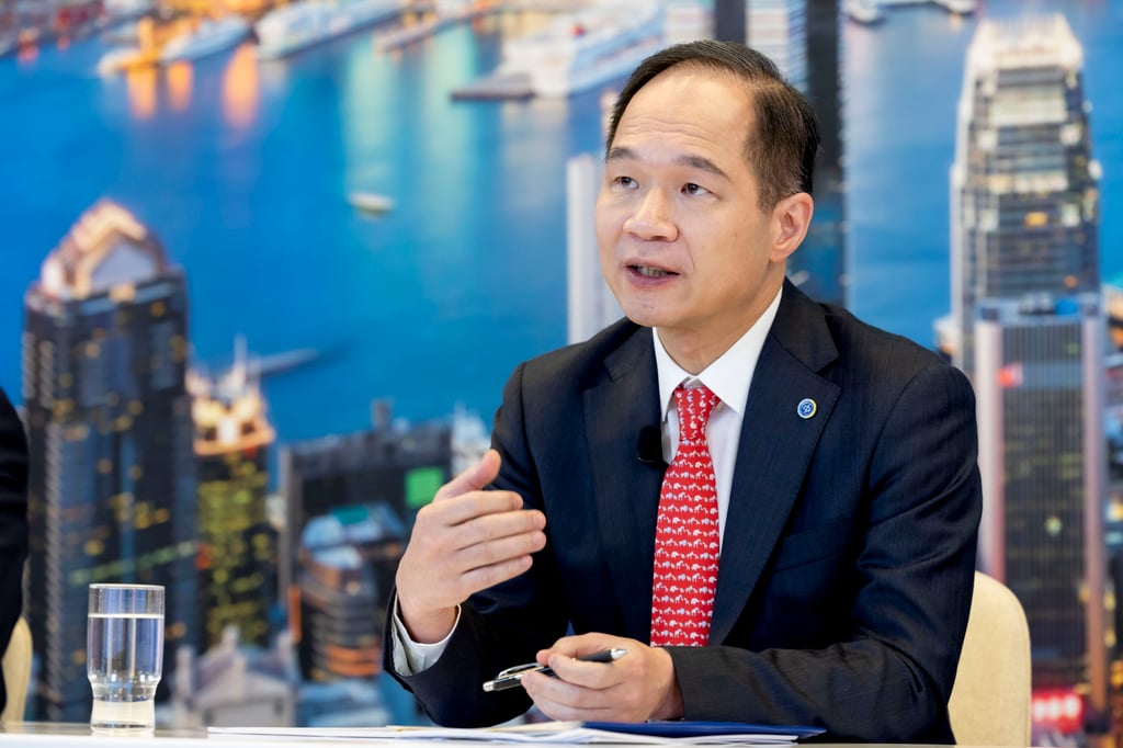CEO Chiang Tung-keung discusses CLP’s results with journalists during Monday’s 2023 Annual Results media webcast. Photo: Handout CEO Chiang Tung-keung discusses CLP’s results with journalists during Monday’s 2023 Annual Results media webcast. Photo: Handout