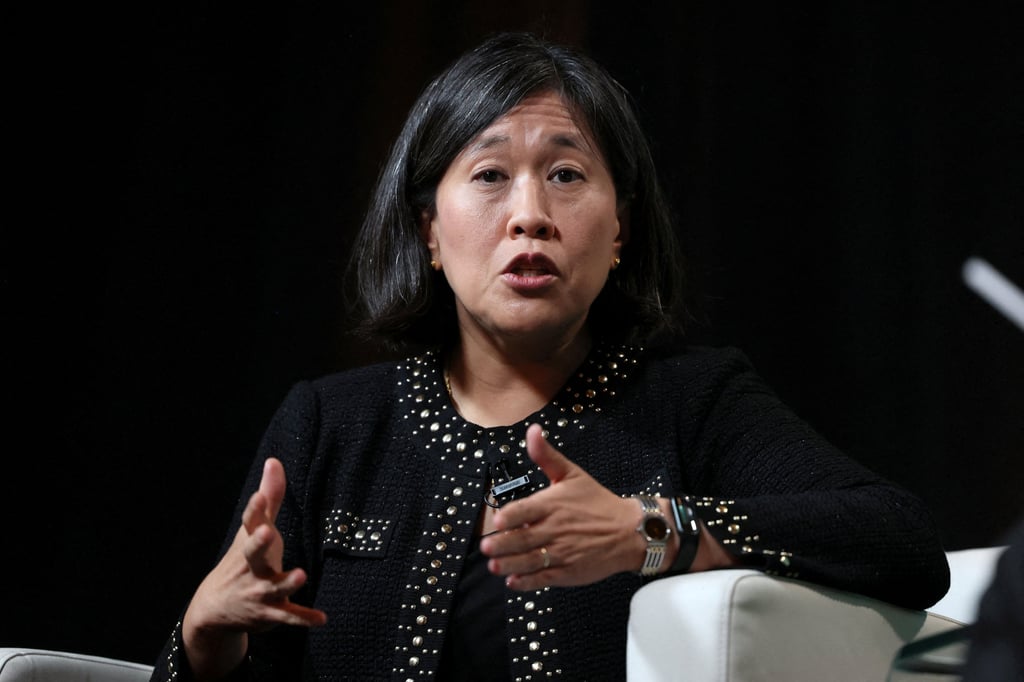 US Trade Representative Katherine Tai reiterated complaints about China’s “state-led, non-market approach to trade policy”. Photo: Reuters
