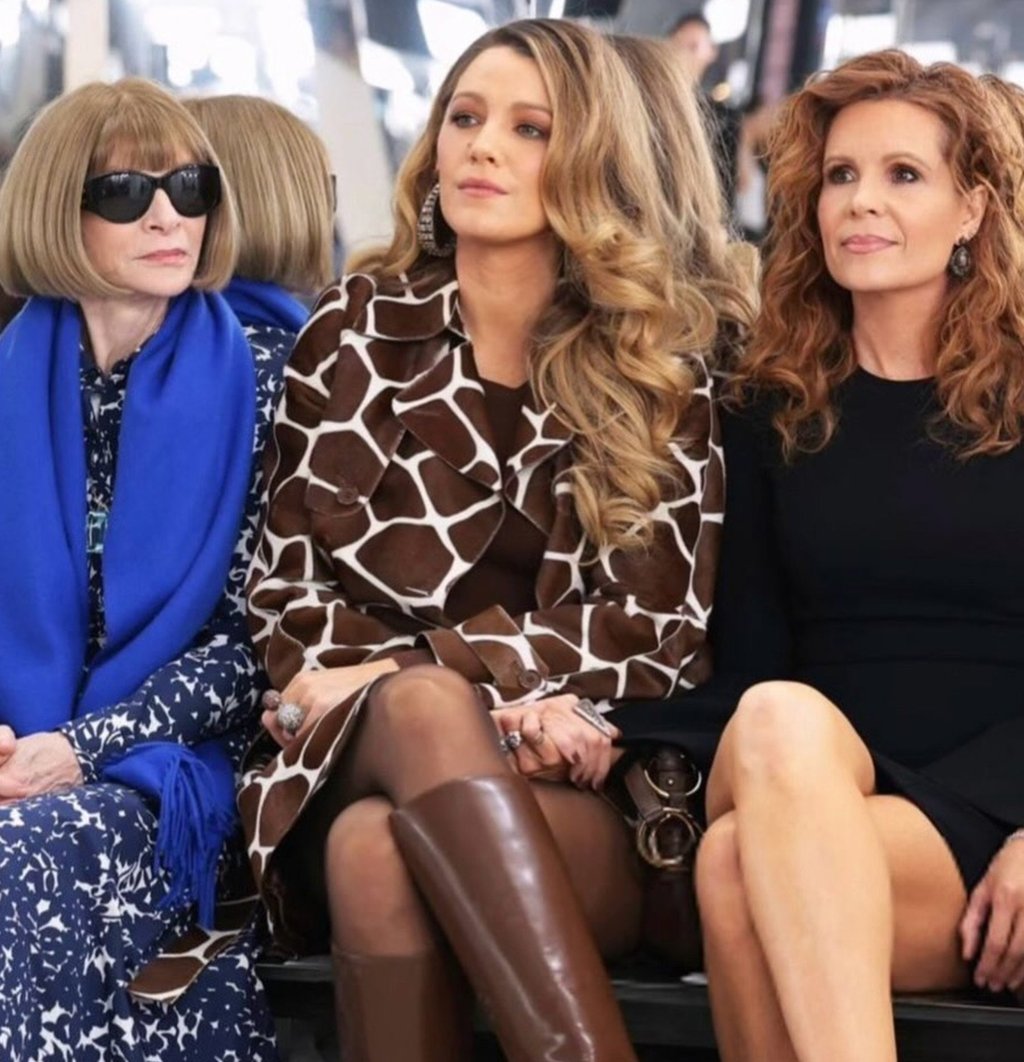 Blake and Robyn Lively sitting front row with Anna Wintour (left) at Michael Kors’ show at New York Fashion Week 2024. Photo: @robynlively/Instagram Blake and Robyn Lively sitting front row with Anna Wintour (left) at Michael Kors’ show at New York Fashion Week 2024. Photo: @robynlively/Instagram