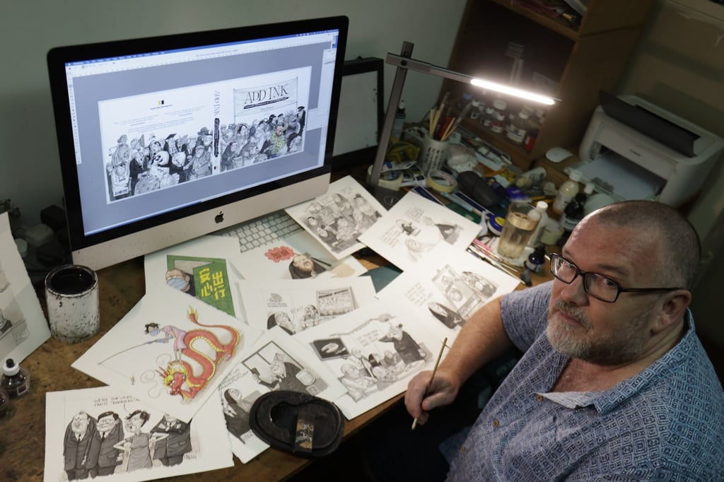 Harry Harrison at his studio. Photo: May Tse Harry Harrison at his studio. Photo: May Tse