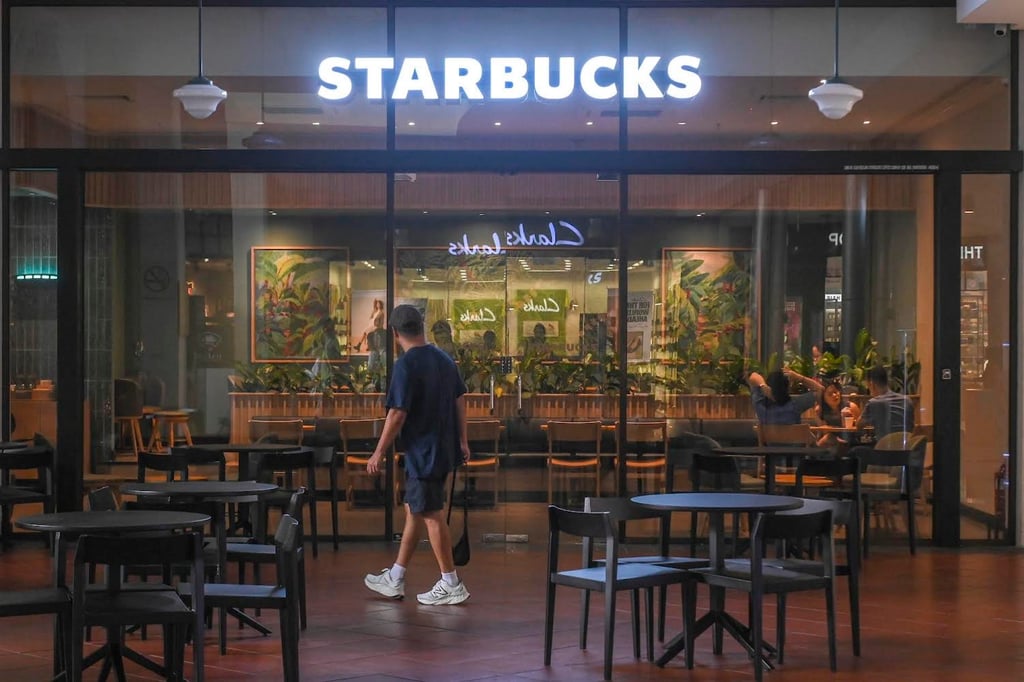 A Starbucks outlet in Kuala Lumpur. Starbucks Malaysia said its Malaysia operations are fully owned by a publicly-listed Malaysian company and that it has no political agenda. Photo: Azneal Ishak A Starbucks outlet in Kuala Lumpur. Starbucks Malaysia said its Malaysia operations are fully owned by a publicly-listed Malaysian company and that it has no political agenda. Photo: Azneal Ishak