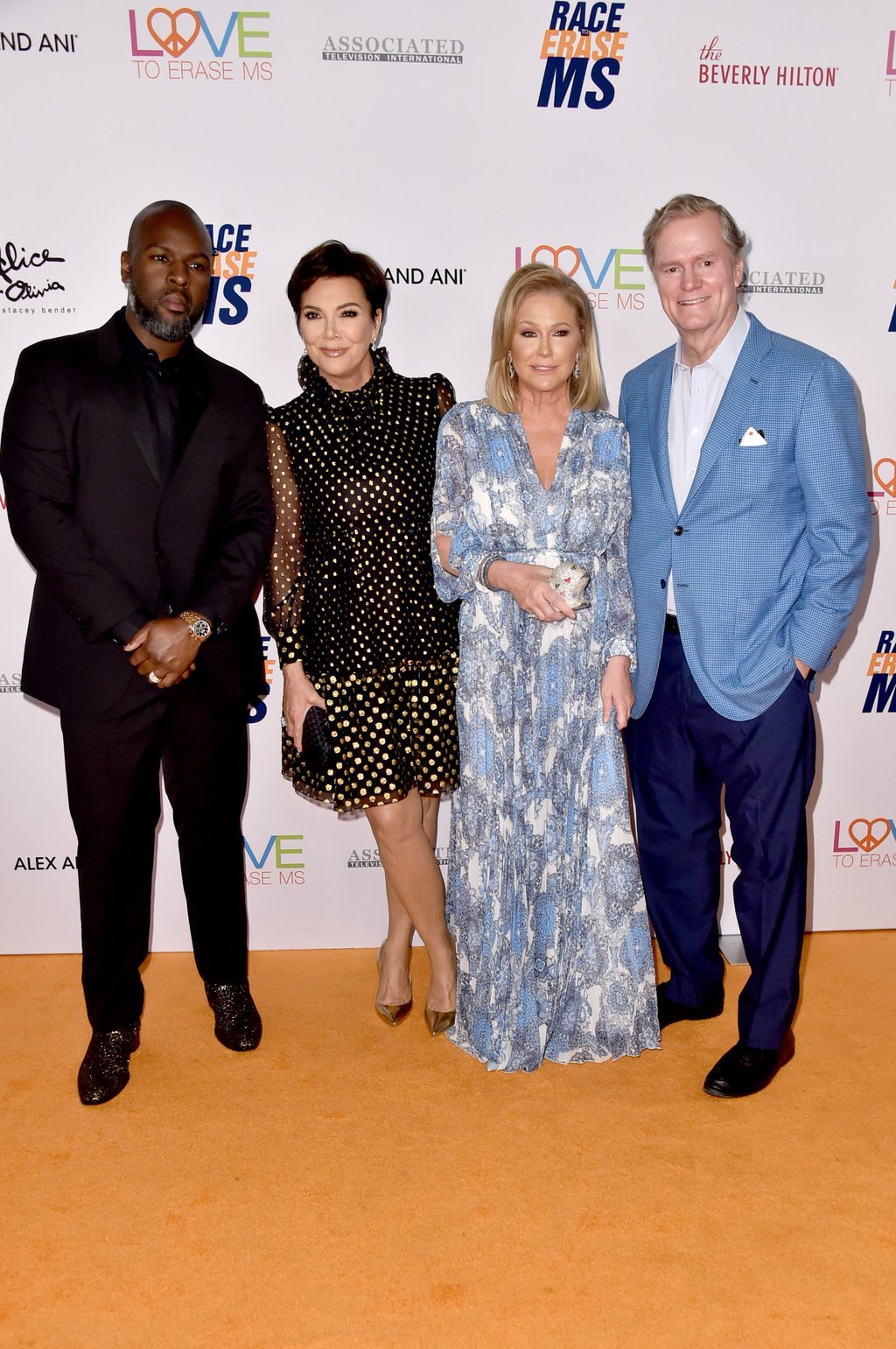 Couples outing: Corey Gamble and Kris Jenner and Kathy and Rick Hilton at a gala together in 2019. Photo: WireImage