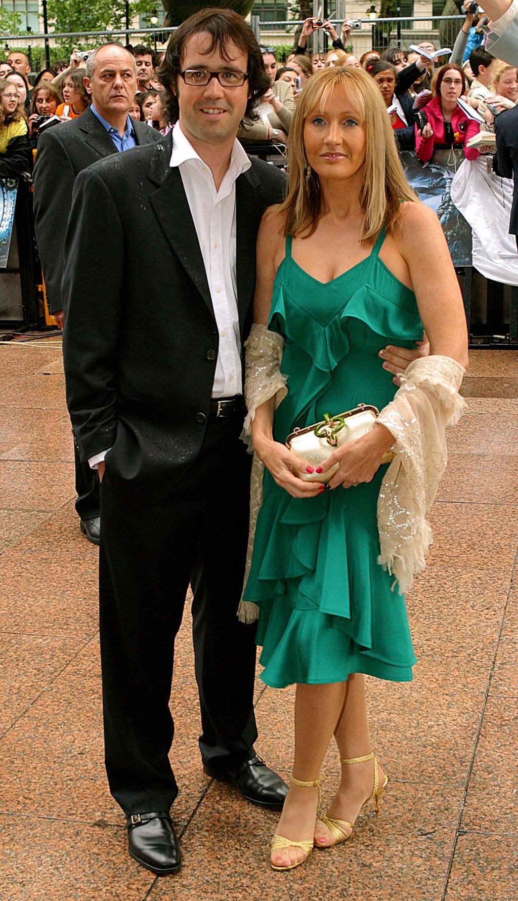 Author of the Harry Potter books J.K. Rowling and her husband Neil Murray at the UK premiere of Harry Potter and the Prisoner of Azkaban in London, in 2004. Photo: AP Photo