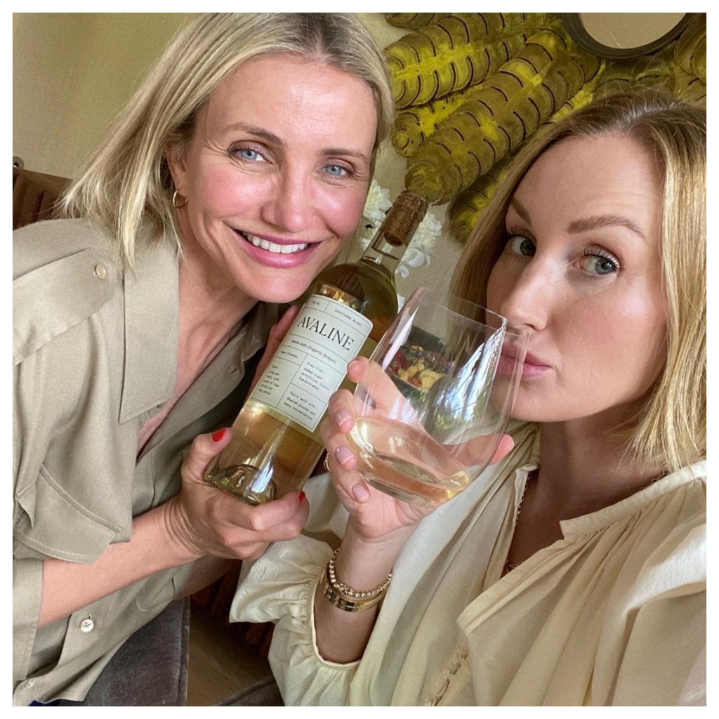 Cameron Diaz and Katherine Power teamed up to create wine brand Avaline. Photo: @avaline/Instagram