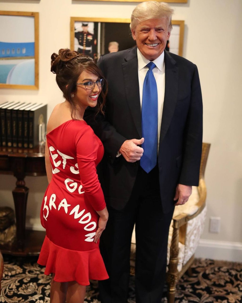Lauren Boebert seen with Donald Trump, who has openly supported her. Photo: @laurenboebert/Instagram