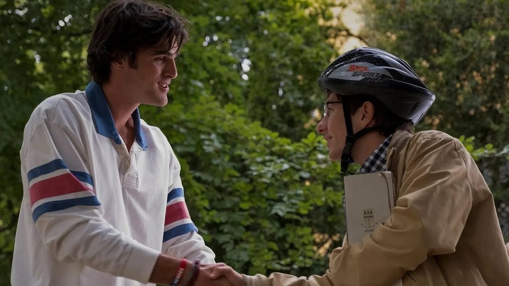 Jacob Elordi and Barry Keoghan in Saltburn Jacob Elordi and Barry Keoghan in Saltburn