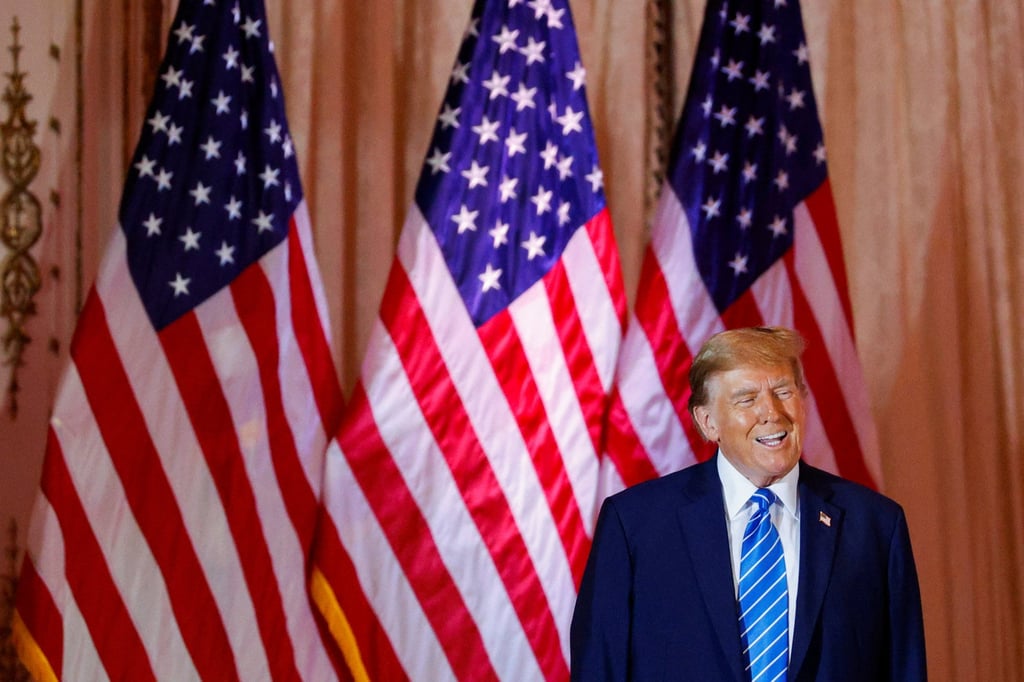Donald Trump at an election-night watch party at Mar-a-Lago in Palm Beach, Florida. Photo: Reuters Donald Trump at an election-night watch party at Mar-a-Lago in Palm Beach, Florida. Photo: Reuters