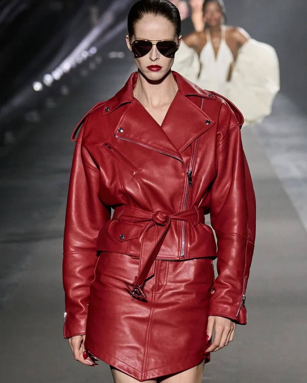 Abby Champion at a show in Florence for British Vogue and Luisaviaroma. Photo: @abbychampion/Instagram