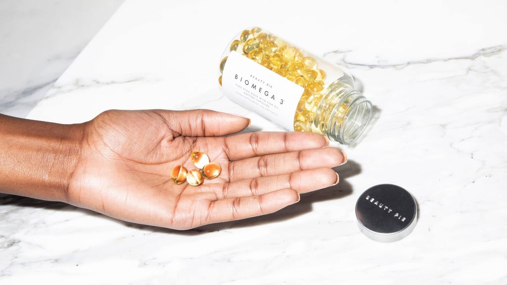 Beauty Pie’s biomega 3 supplements, which contain omega-3 fatty acids that keep skin moisturised. Photo: Handout Beauty Pie’s biomega 3 supplements, which contain omega-3 fatty acids that keep skin moisturised. Photo: Handout