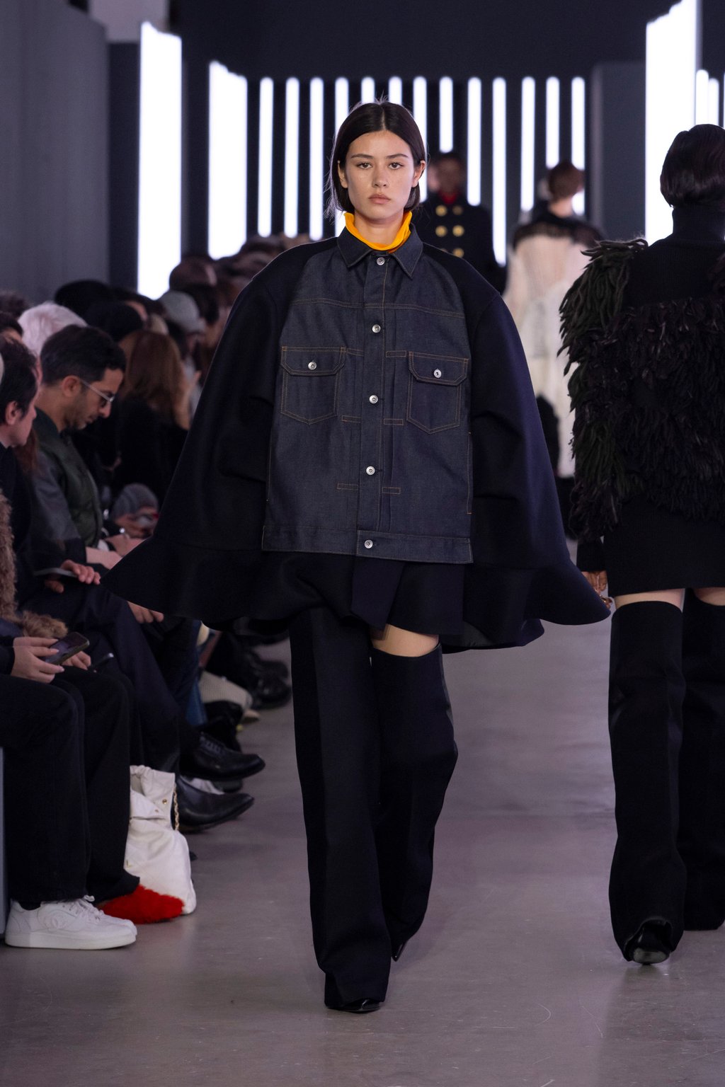 A “hybrid look” from Sacai’s autumn/winter 2024 show at Paris Fashion Week. Photo: Sacai A “hybrid look” from Sacai’s autumn/winter 2024 show at Paris Fashion Week. Photo: Sacai