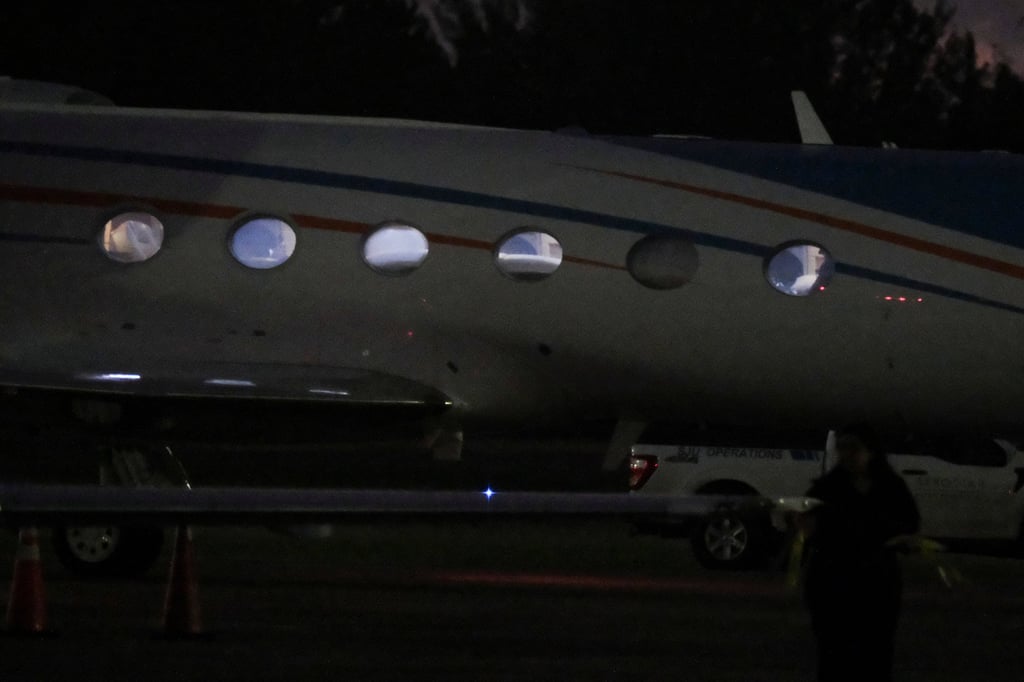 Haiti’s Prime Minister Ariel Henry’s plane in San Juan, Puerto Rico. Photo: Reuters