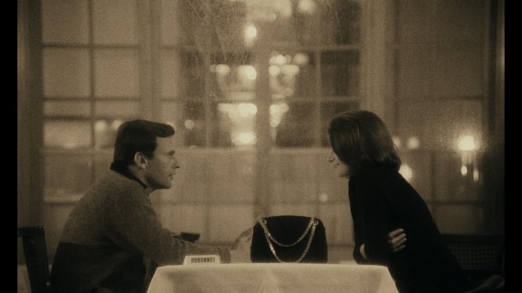 A scene from the 1966 film A Man and a Woman (1966), starring Anouk Aimée and Jean-Louis Trintignant. A Chanel bag featured in the scene belonged to the actress. Photo: A Man and a Woman, Claude Lelouch