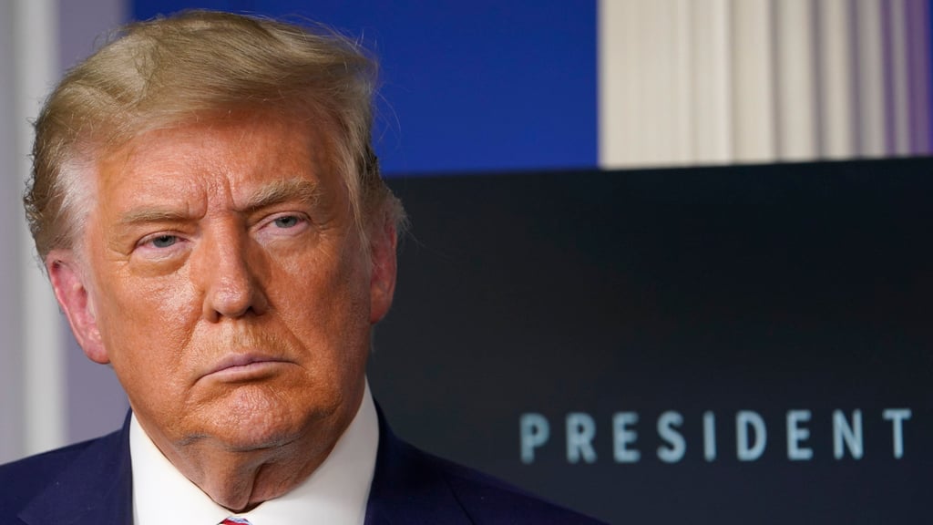 The Hong Kong Autonomy Act was signed into law by former US president Donald Trump four years ago. Photo: AP The Hong Kong Autonomy Act was signed into law by former US president Donald Trump four years ago. Photo: AP