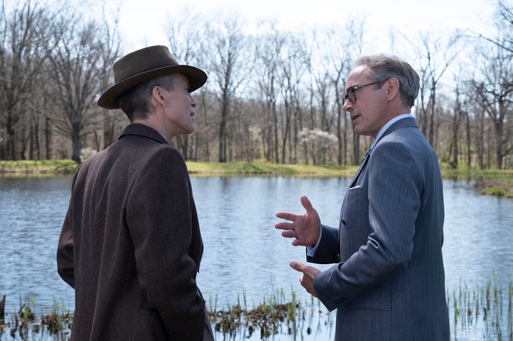 Cillian Murphy plays J. Robert Oppenheimer, left, and Robert Downey Jnr plays Lewis Strauss, in Christopher Nolan’s “Oppenheimer”. Photo: Universal Pictures/TNS