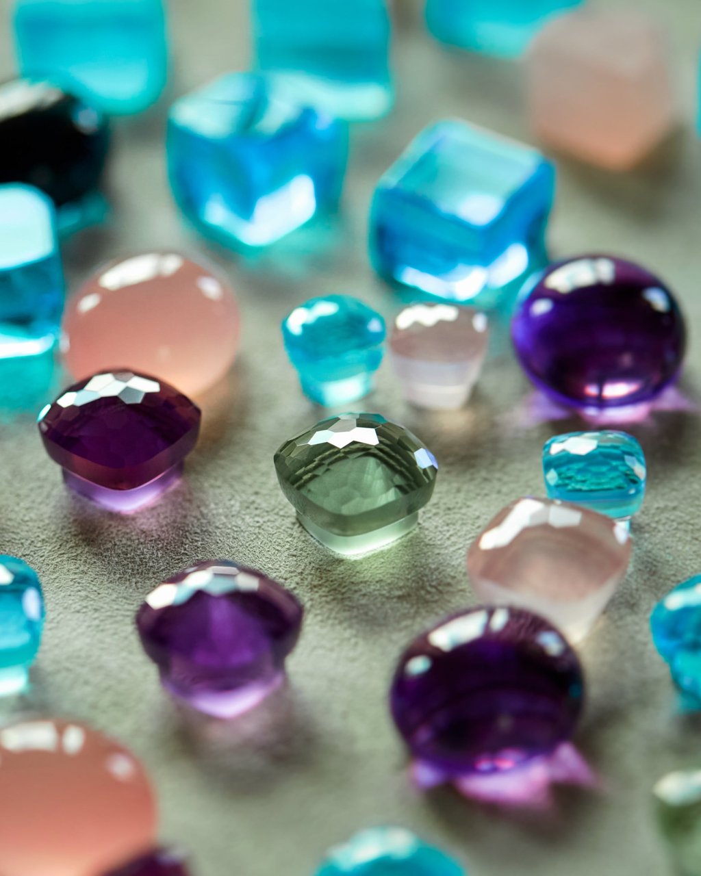 A selection of gemstones from Italian jewellery house Pomellato A selection of gemstones from Italian jewellery house Pomellato