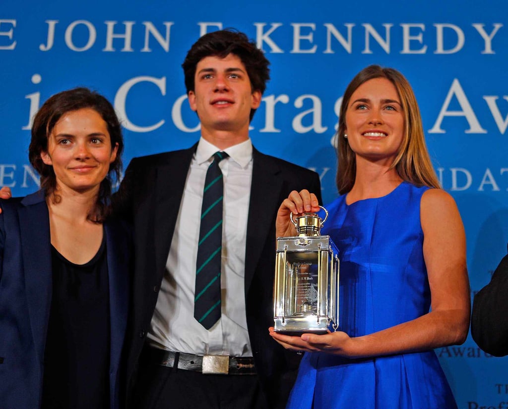 Rose Schlossberg (left) with her brother Jack and former president George H.W. Bush’s granddaughter, Lauren Bush, in Boston, Massachusetts, in 2014. Photo: MediaNews Group/Boston Herald via Getty Images Rose Schlossberg (left) with her brother Jack and former president George H.W. Bush’s granddaughter, Lauren Bush, in Boston, Massachusetts, in 2014. Photo: MediaNews Group/Boston Herald via Getty Images