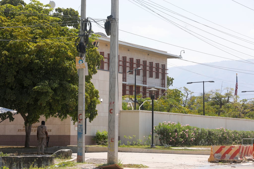 The US embassy in Port-au-Prince, Haiti. Photo: AP The US embassy in Port-au-Prince, Haiti. Photo: AP