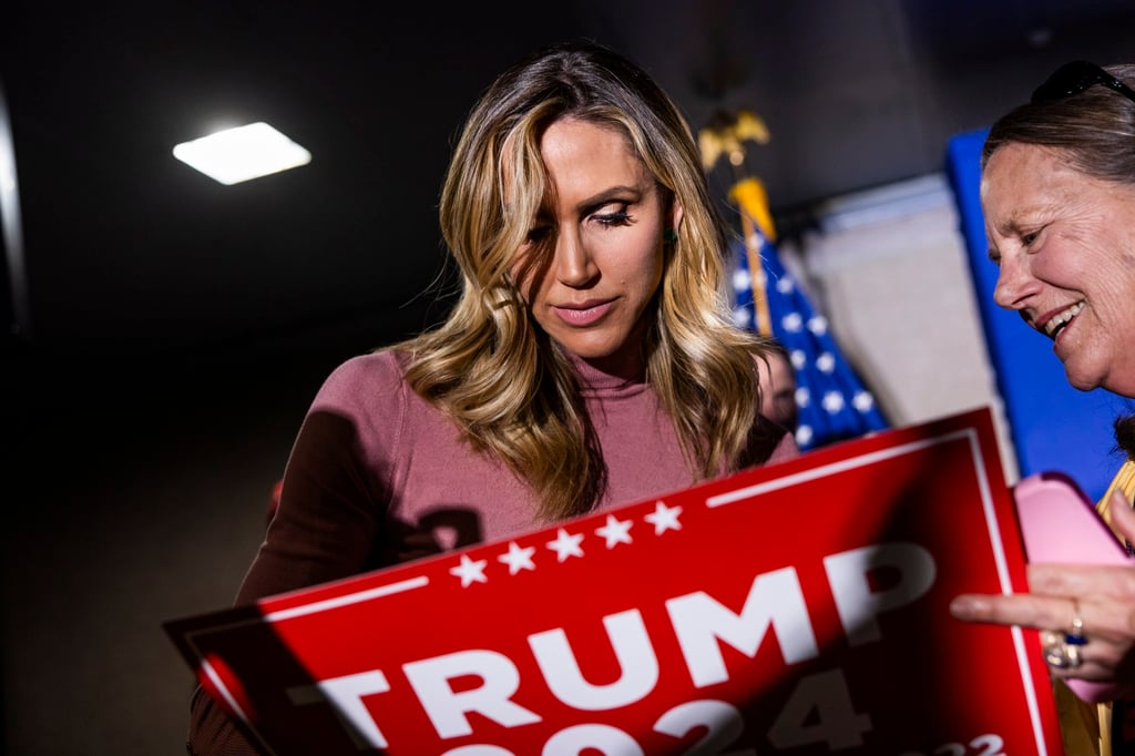 Donald Trump’s daughter-in-law Lara Trump. Photo: EPA-EFE Donald Trump’s daughter-in-law Lara Trump. Photo: EPA-EFE