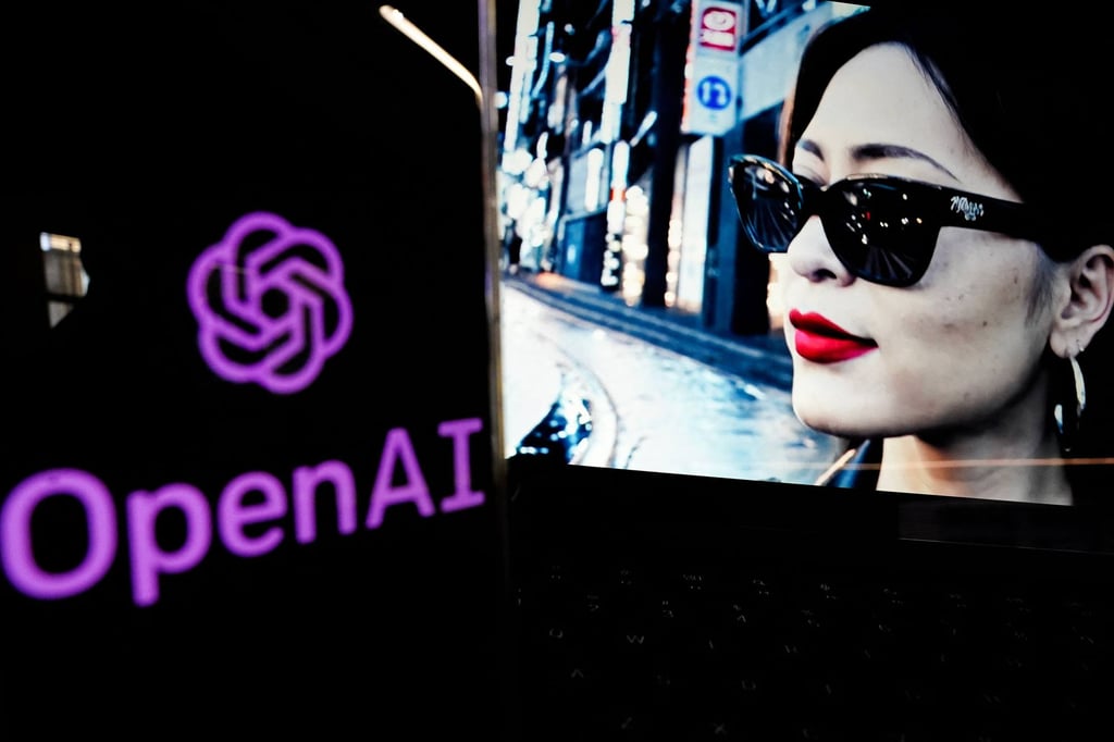 A video created by Open AI’s newly released text-to-video Sora tool plays on a monitor. Photo: AFP A video created by Open AI’s newly released text-to-video Sora tool plays on a monitor. Photo: AFP