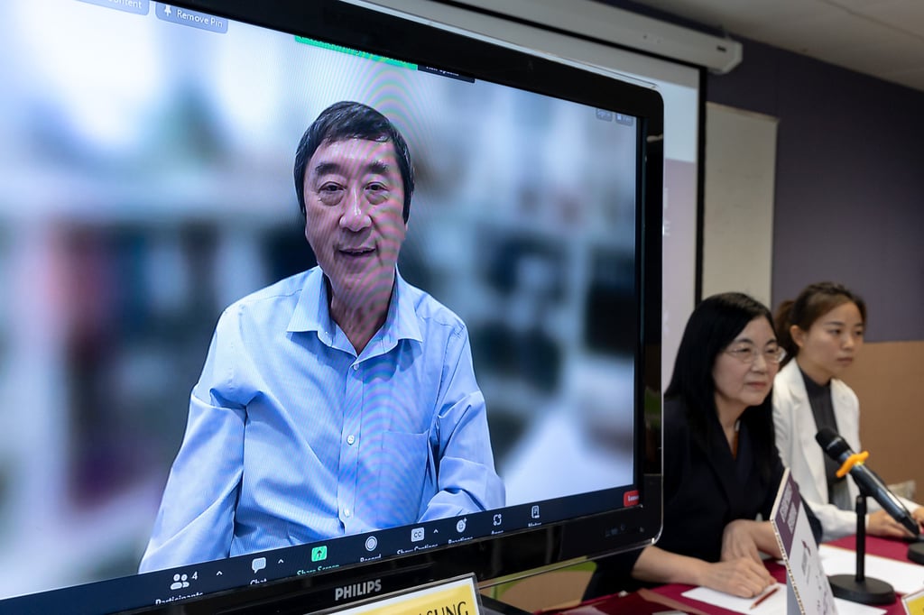 Professor Joseph Sung (on screen) has described the discovery as “significant”. Photo: Handout