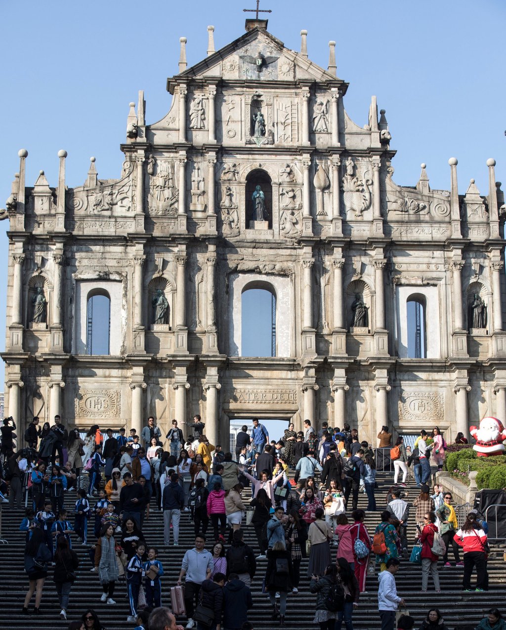 The Ruins of Saint Paul’s in Macau. Photo: Zhang Youqiong