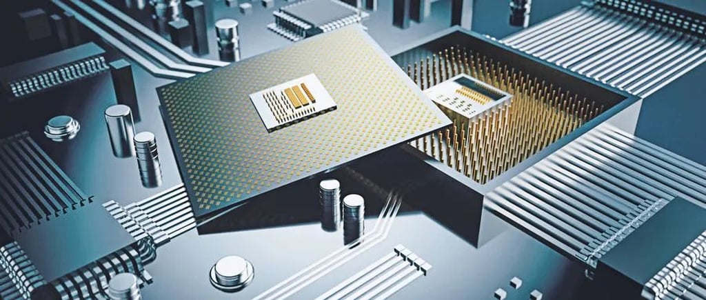 A sample of InnoStar Semiconductor’s resistive random access memory chip. Photo: InnoStar