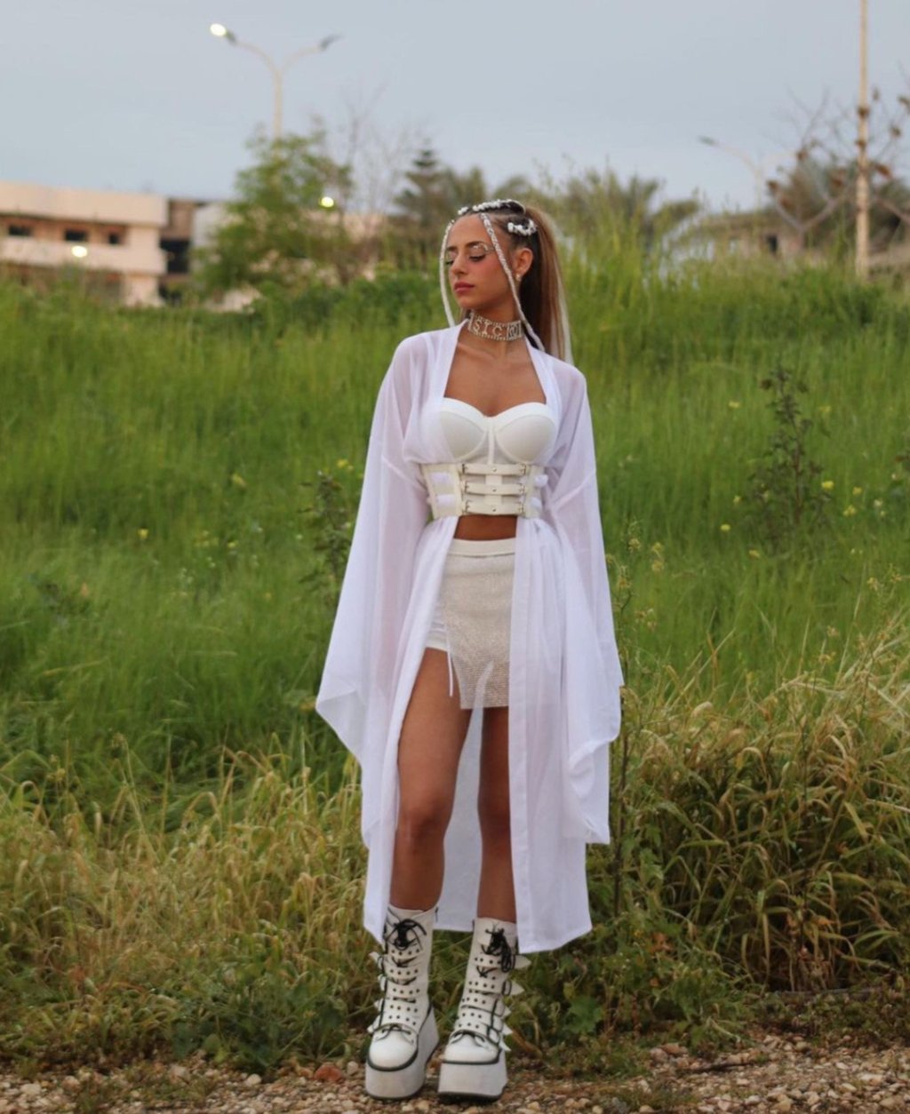 Mia Schem in an all-white outfit. Photo: @mia_schem/Instagram Mia Schem in an all-white outfit. Photo: @mia_schem/Instagram