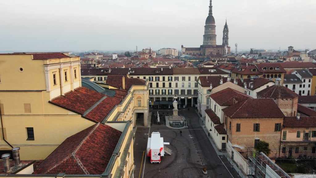 Novara (above), in Italy’s Piedmont region, was one of the 15 cities in five regions visited last year during Huawei Italy’s three-month SmartBus cybersecurity initiative around the country.