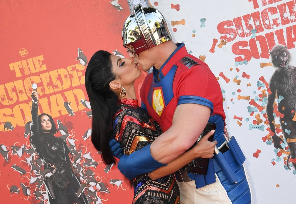 Wrestler-turned-actor John Cena and his wife Shay Shariatzadeh kiss as they arrive for the premiere of The Suicide Squad in 2021. Photo: AFP Wrestler-turned-actor John Cena and his wife Shay Shariatzadeh kiss as they arrive for the premiere of The Suicide Squad in 2021. Photo: AFP