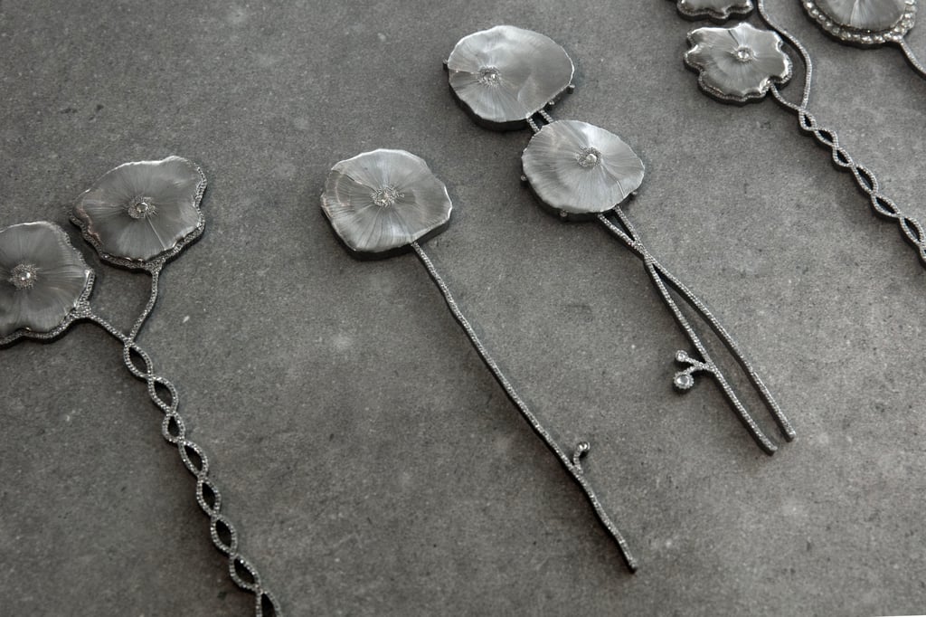 Daniel Brush’s steel poppies are a showcase of the way he works with materials