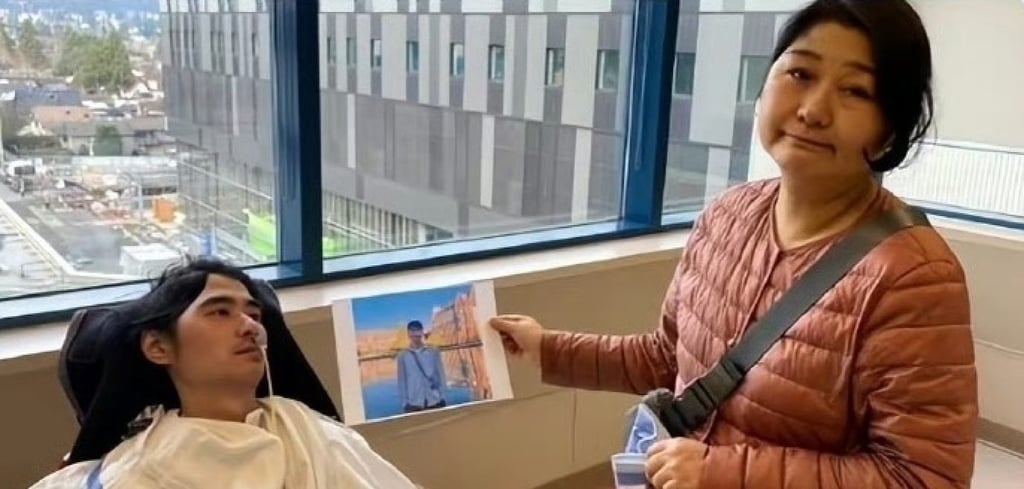 Lei Zhenhuan’s mother’s lawsuit contends that her son was wrongly pitched into a fight with a much more experienced kickboxer, which resulted in his serious injury. Photo: Weibo