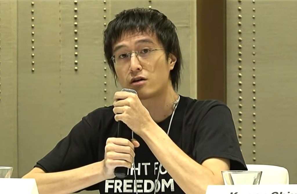 Andy Li testifies against Jimmy Lai as a defendant turned prosecution witness. Photo: Handout