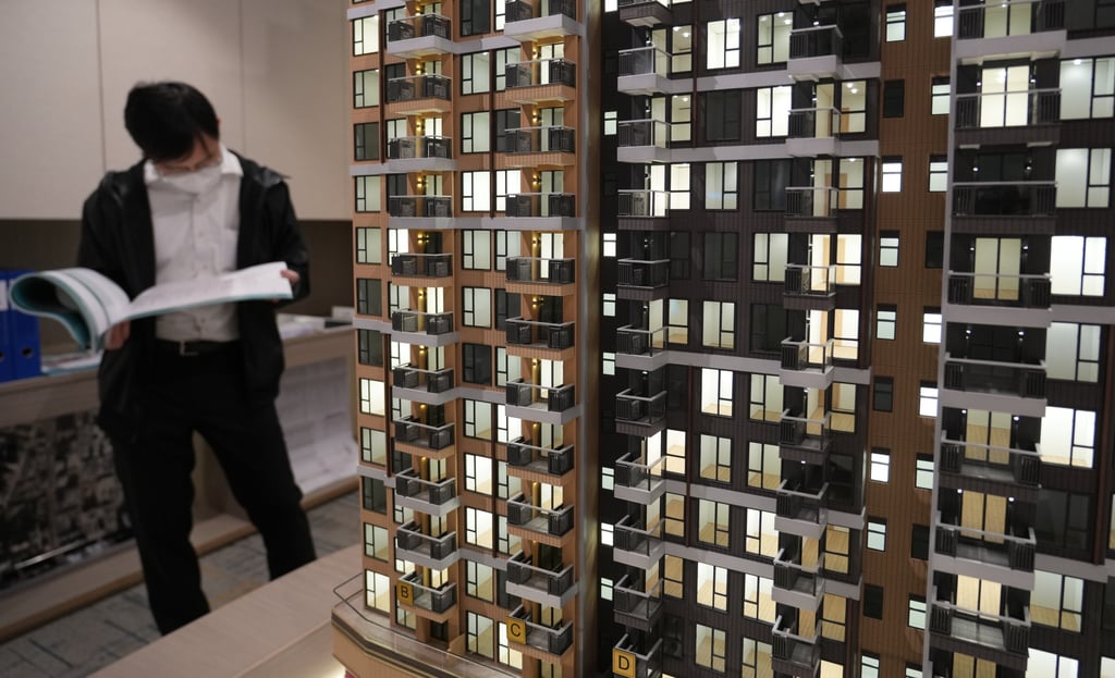 A model of the eResidence Tower 3 developed by the Urban Renewal Authority. Photo: Sam Tsang A model of the eResidence Tower 3 developed by the Urban Renewal Authority. Photo: Sam Tsang
