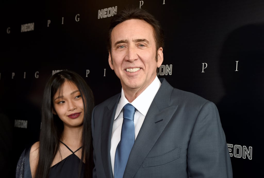 Riko Shibata and Nicolas Cage making their first appearance as a couple in 2021 at the Pig premiere. Photo: Getty Images