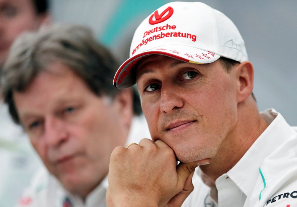 Michael Schumacher in Germany in 2012; a year later, a skiing incident left him requiring 24-hour care. Photo: AP
