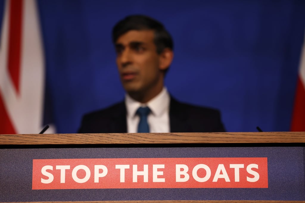 The Rwanda plan is key to Rishi Sunak’s pledge to ‘stop the boats’ bringing unauthorised migrants to the UK. File photo: EPA-EFE