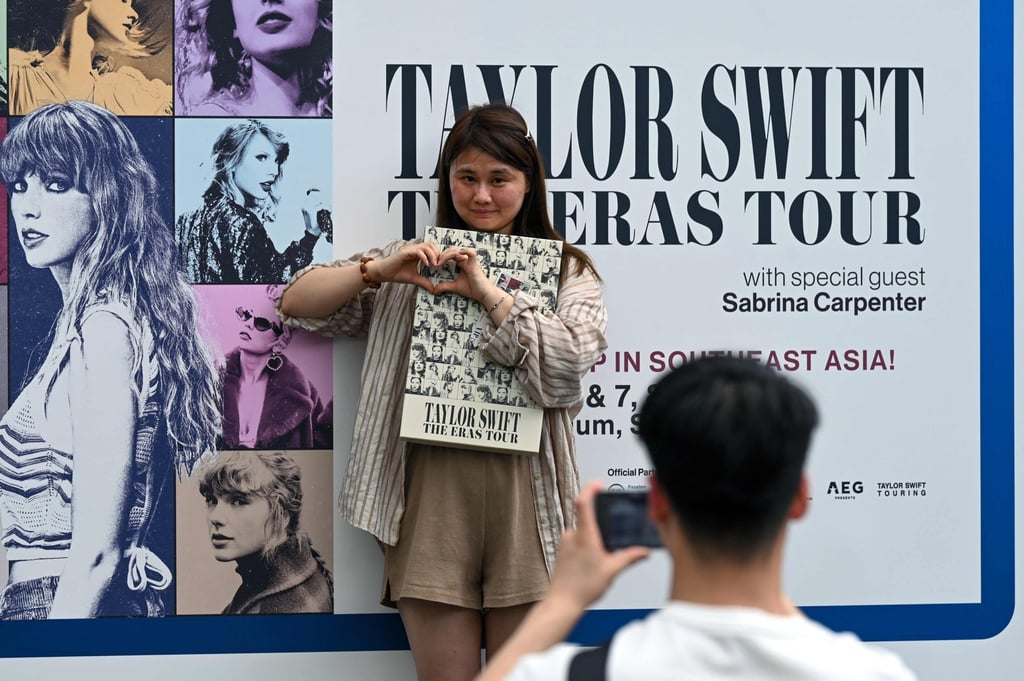All six Singapore dates for Taylor Swift’s Eras Tour in March 2024 were sold out. Photo: AFP All six Singapore dates for Taylor Swift’s Eras Tour in March 2024 were sold out. Photo: AFP