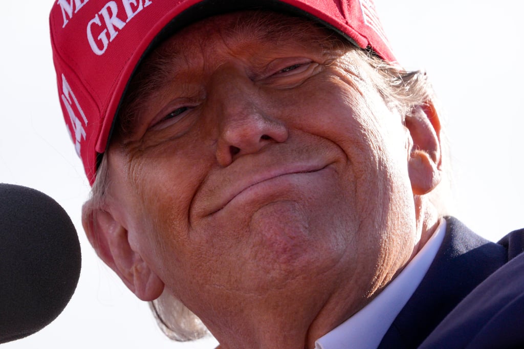Donald Trump at a campaign rally on Saturday, in Vandalia, Ohio. Photo: AP Donald Trump at a campaign rally on Saturday, in Vandalia, Ohio. Photo: AP