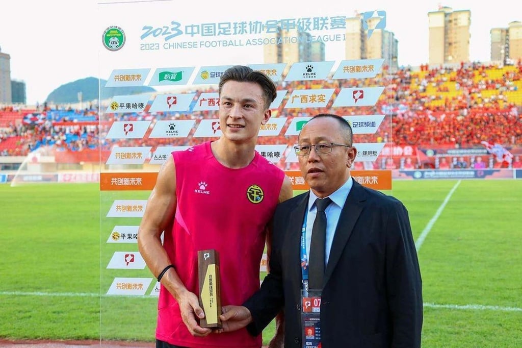 Former Kitchee player Orr scored 15 goals in China League One for Guangxi Pingguo Haliao in 2023.