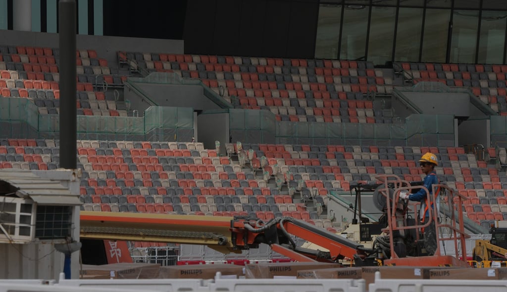 Kai Tak Sports Park, located at the site of the city’s old airport, under construction. Photo: Sam Tsang Kai Tak Sports Park, located at the site of the city’s old airport, under construction. Photo: Sam Tsang
