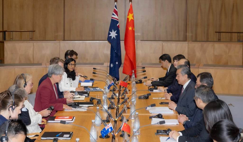 Chinese Foreign Minister Wang Yi with his Australian counterpart Penny Wong during the seventh China-Australia Foreign and Strategic Dialogue in Canberra, Australia, on Wednesday. Photo: Xinhua Chinese Foreign Minister Wang Yi with his Australian counterpart Penny Wong during the seventh China-Australia Foreign and Strategic Dialogue in Canberra, Australia, on Wednesday. Photo: Xinhua