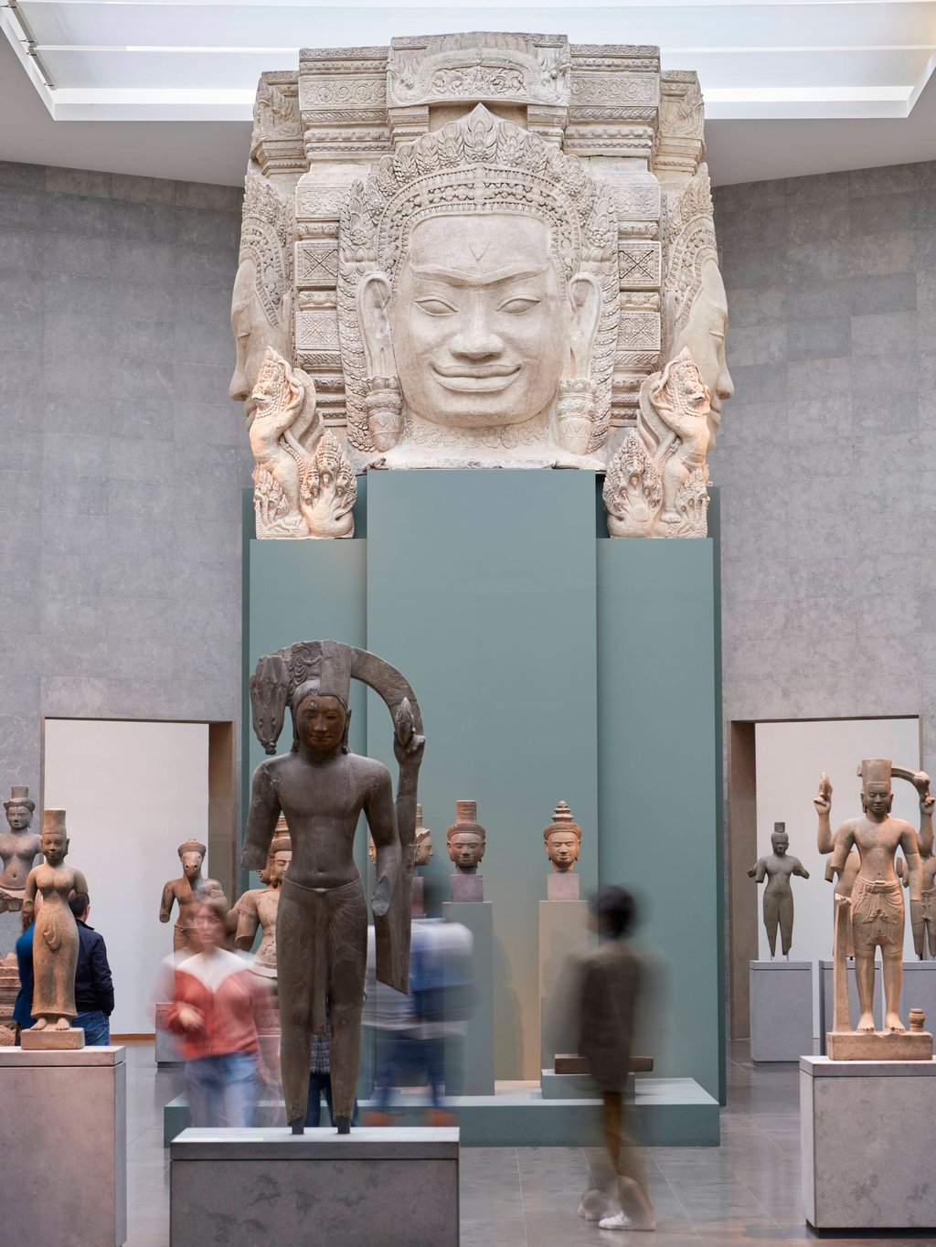 A courtyard of Khmer sculptures from Angkor, Cambodia, at the entrance to the Guimet. Photo: Guimet National Museum of Asian Arts