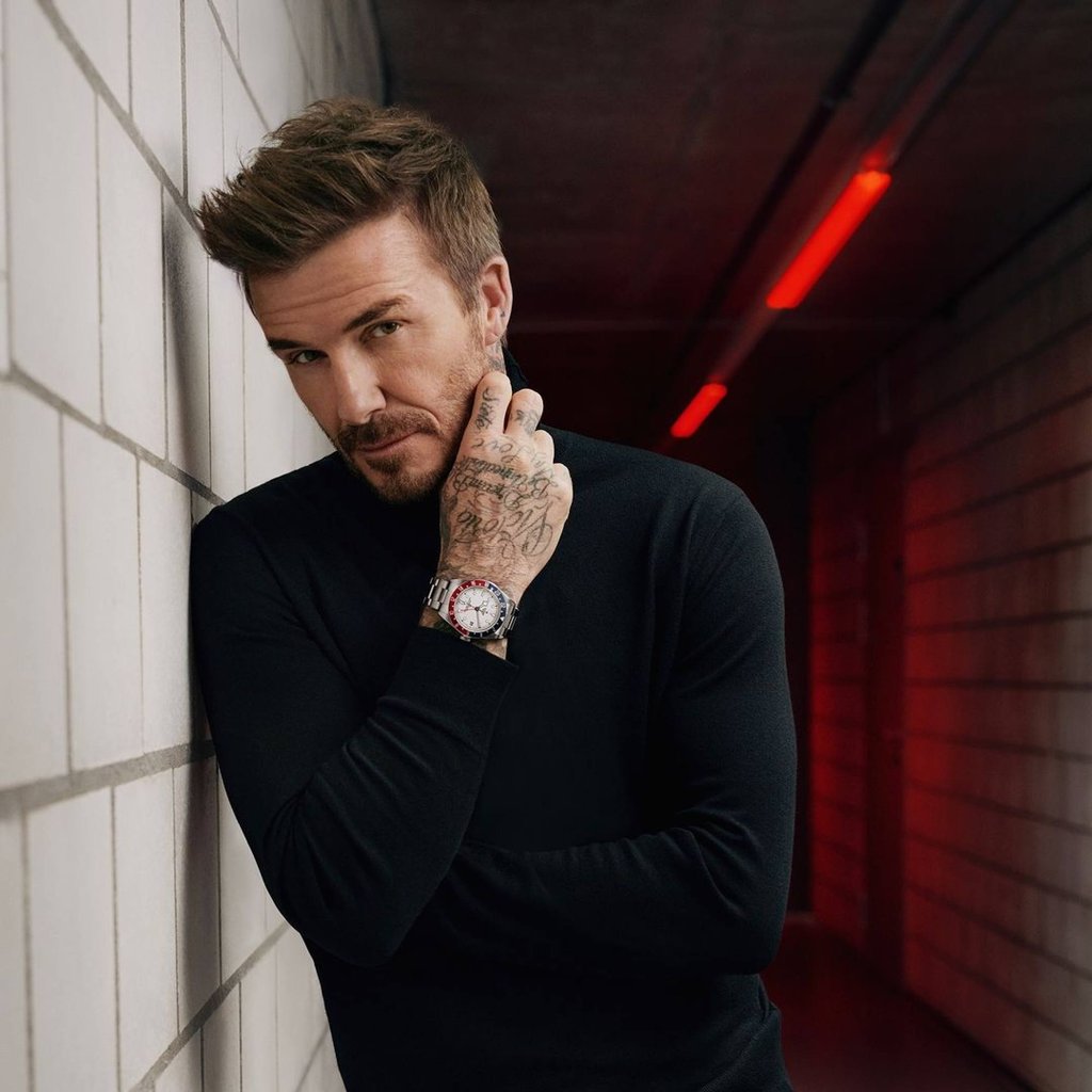 David Beckham wearing a Tudor watch. Photo: @davidbeckham/Instagram