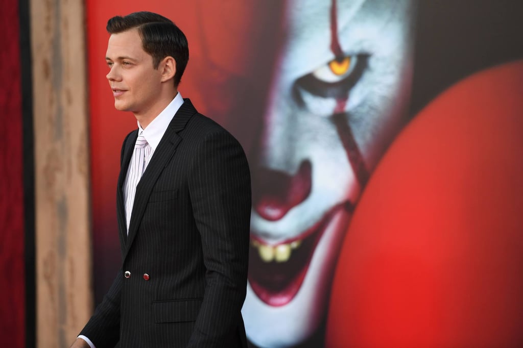 Swedish actor Bill Skarsgård arrives for the world premiere of It Chapter Two at the Regency Village theatre in Westwood, California, in August 2019. Photo: AFP Swedish actor Bill Skarsgård arrives for the world premiere of It Chapter Two at the Regency Village theatre in Westwood, California, in August 2019. Photo: AFP