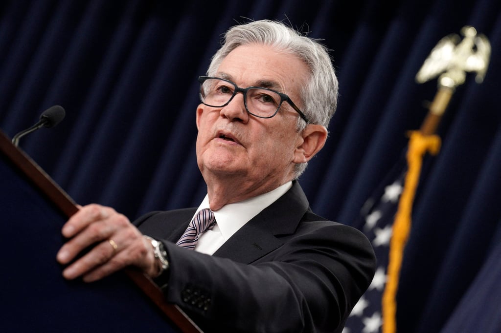 Federal Reserve Chairman Jerome Powell speaks at a press conference on May 3, 2023, in Washington. Photo: ZUMA Press/Tribune News Service