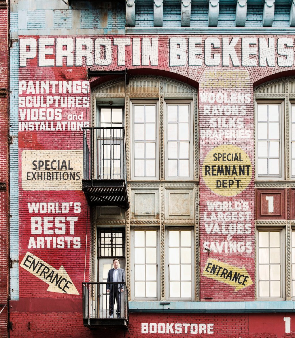 Perrotin at his gallery in New York. Photo: Perrotin Perrotin at his gallery in New York. Photo: Perrotin